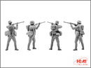 ICM35291 - 1/35 ICM German Assault Troops (1917-1918) (4 figures - 1 unterofficer, 3 soldiers)