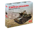 ICM35366 - 1/35 ICM T-34/76 (late 1943 production), WWII Soviet Medium Tank