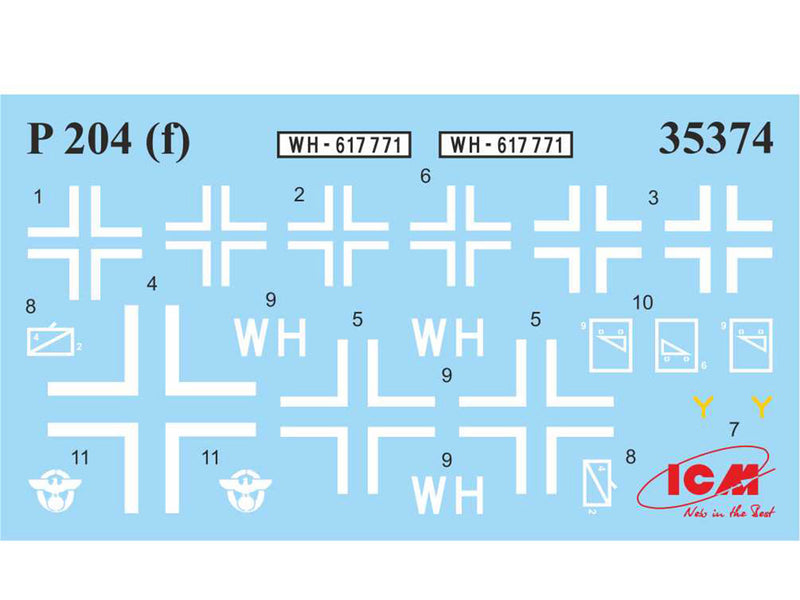 ICM35382 - 1/35 ICM P 204 (f) with German Armoured Vehicle Crew