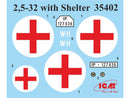 ICM35402 - 1/35 ICM Typ 2,5-32 with Shelter, WWII German Ambulance Truck