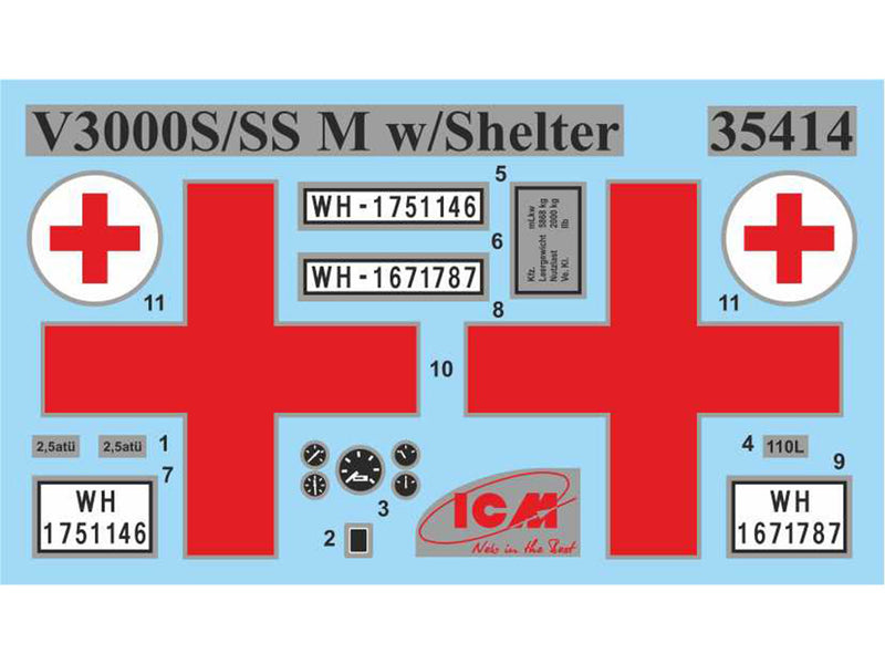 ICM35414 - 1/35 ICM V3000S/SS M Maultier with Shelter, WWII German Truck