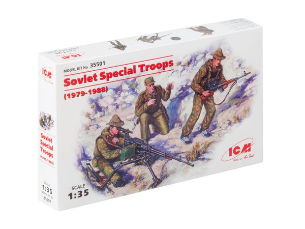 ICM35501 - 1/35 ICM Soviet Special Troops (1979-1988) (3 figures - 1 officer, 2 soldiers)