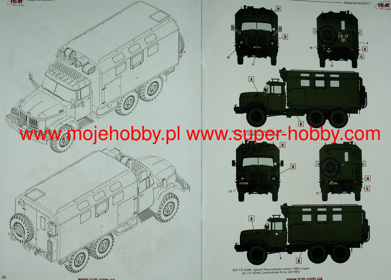 ICM35524 - 1/35 ICM ZiL-131 KShM with Soviet Drivers