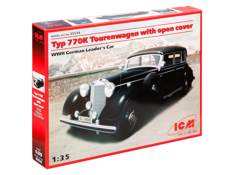 ICM35534 - 1/35 ICM Typ 770K Tourenwagen Soft Top, WWII German Leaders' Car