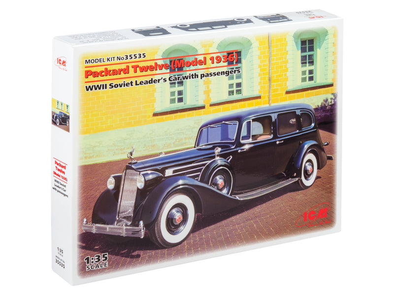 ICM35535 - 1/35 ICM Packard Twelve (Model 1936), WWII Soviet Leaders' Car with Passengers (5 figures)