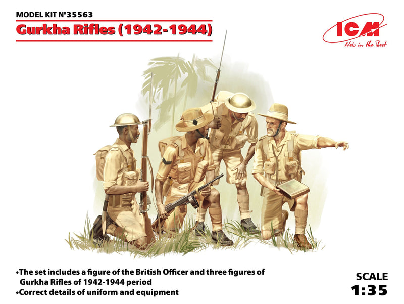 ICM35563 - 1/35 ICM Gurkha Rifles (1944) (4 figures)