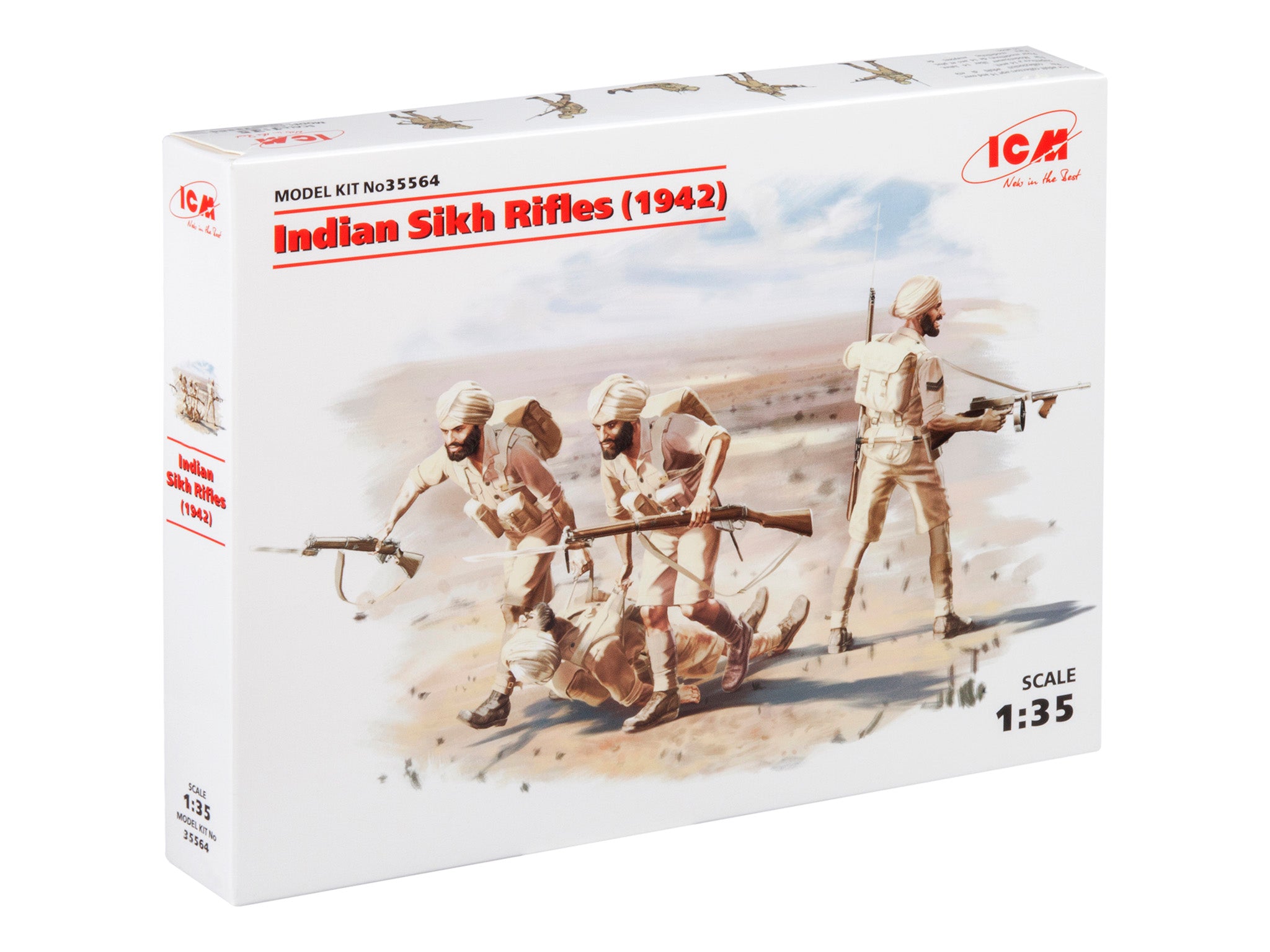 First 35564 ICM35564 - 1/35 ICM Indian Sikh Rifles (1942) (4 figures)