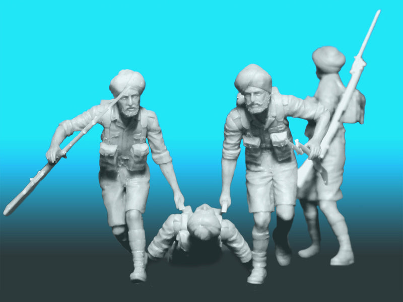 ICM35564 - 1/35 ICM Indian Sikh Rifles (1942) (4 figures)