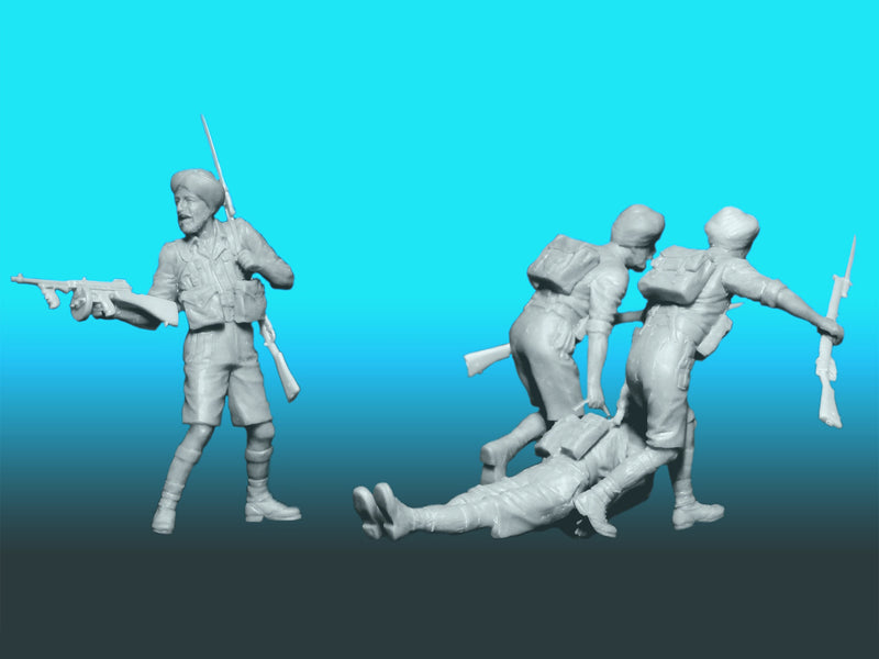 ICM35564 - 1/35 ICM Indian Sikh Rifles (1942) (4 figures)