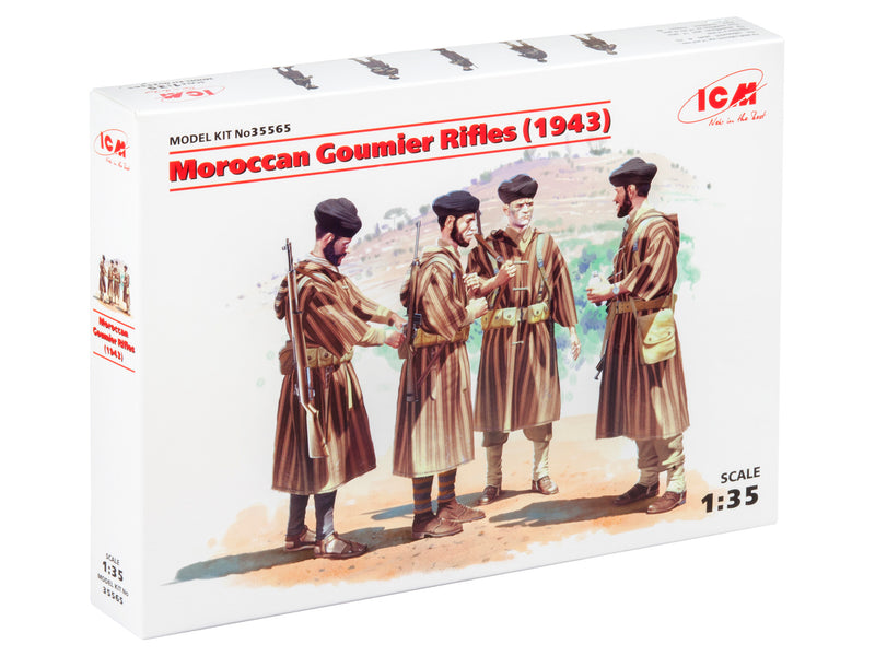 ICM35565 - 1/35 ICM Moroccan Goumier Rifles (1943) (4 figures)