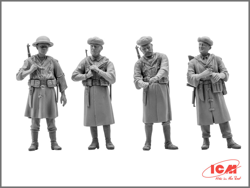 ICM35565 - 1/35 ICM Moroccan Goumier Rifles (1943) (4 figures)
