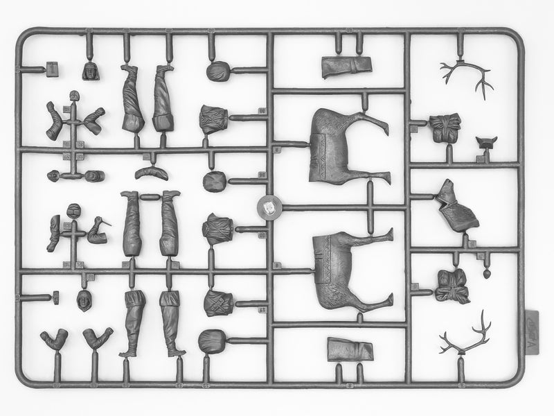 ICM35566 - 1/35 ICM Finnish Riflemen (Winter 1940) (4 figures - 3 rifleman, 1 reindeer)