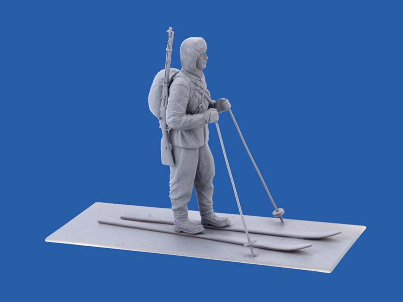 ICM35566 - 1/35 ICM Finnish Riflemen (Winter 1940) (4 figures - 3 rifleman, 1 reindeer)