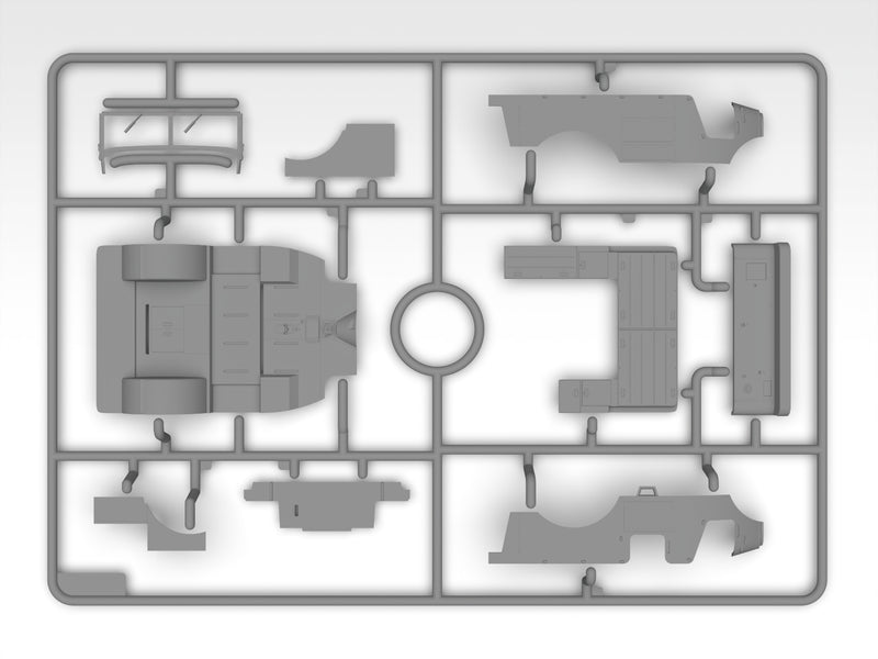 ICM35572 - 1/35 ICM Laffly V15T with Hotchkiss machine gun Plastic Model Kit