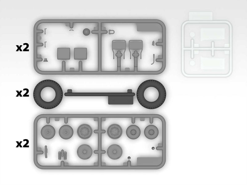 ICM35572 - 1/35 ICM Laffly V15T with Hotchkiss machine gun Plastic Model Kit