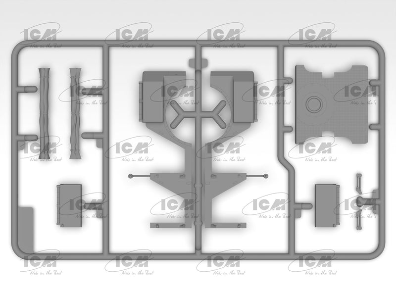 ICM35584 - 1/35 ICM le.gl.Einheitz-Pkw Kfz.4, WWII German Light Anti-Aircraft Vehicle