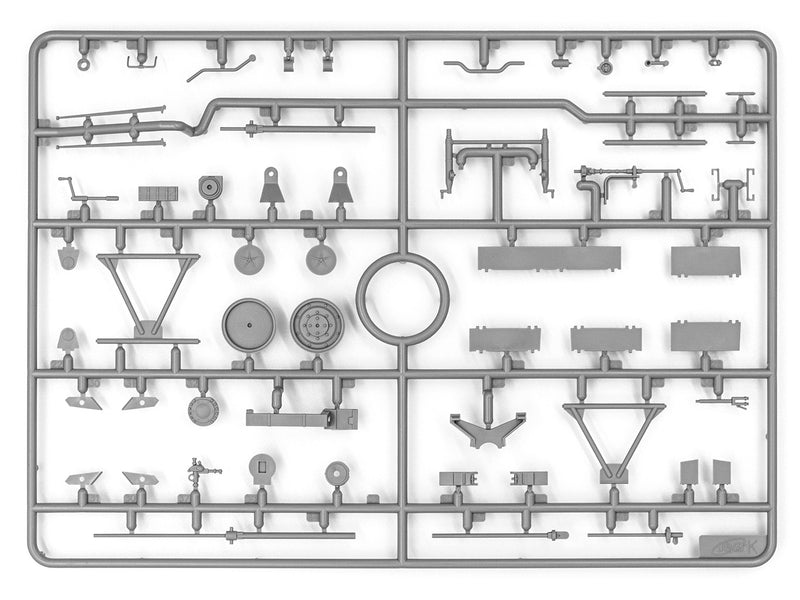 ICM35591 - 1/35 ICM BM-13-16 on W.O.T. 8 chassis, WWII Soviet MLRS
