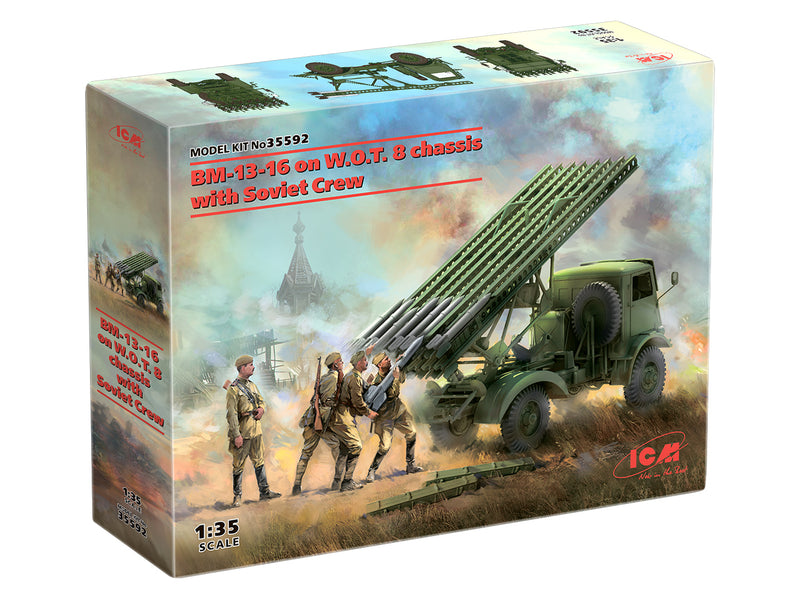 ICM35592 - 1/35 ICM BM-13-16  on W.O.T. 8 chassis with Soviet Crew