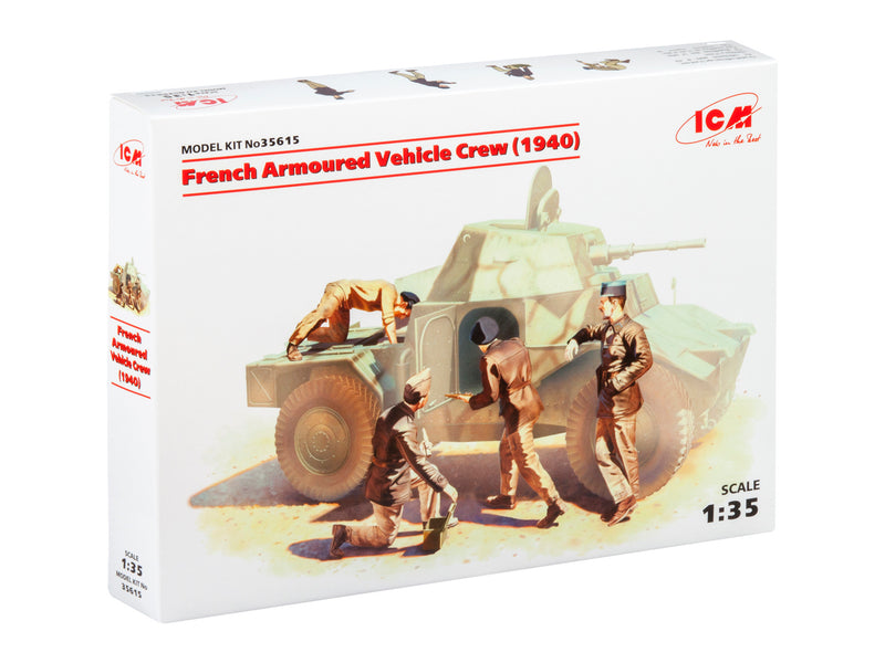 ICM35615 - 1/35 ICM French Armoured Vehicle Crew (1940) (4 figures)