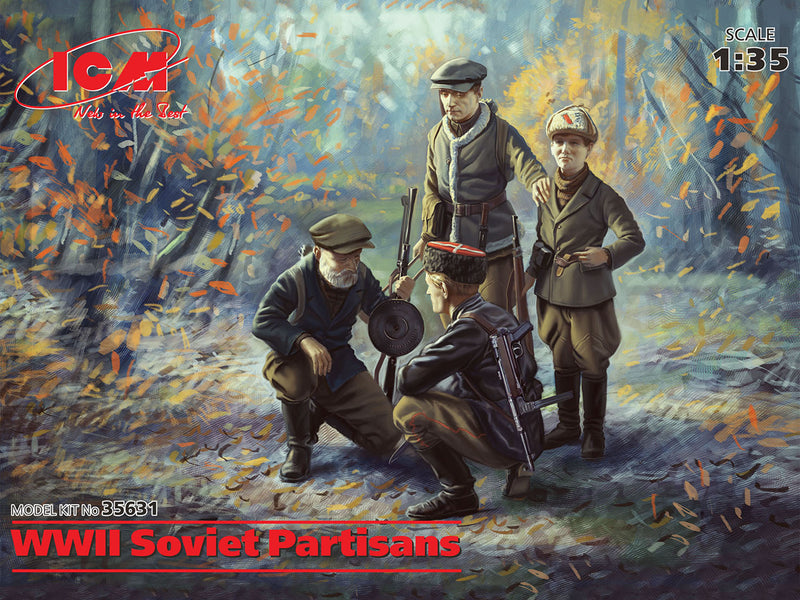 ICM35631 - 1/35 ICM WWII Soviet Partisans (4 figures)