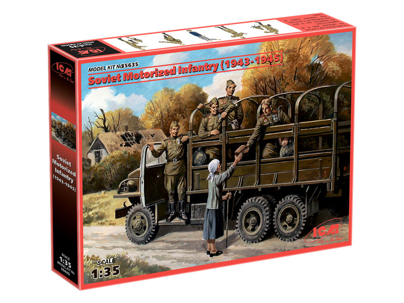 ICM35635 - 1/35 ICM Soviet Motorized Infantry (1943-1945), (5 figures)