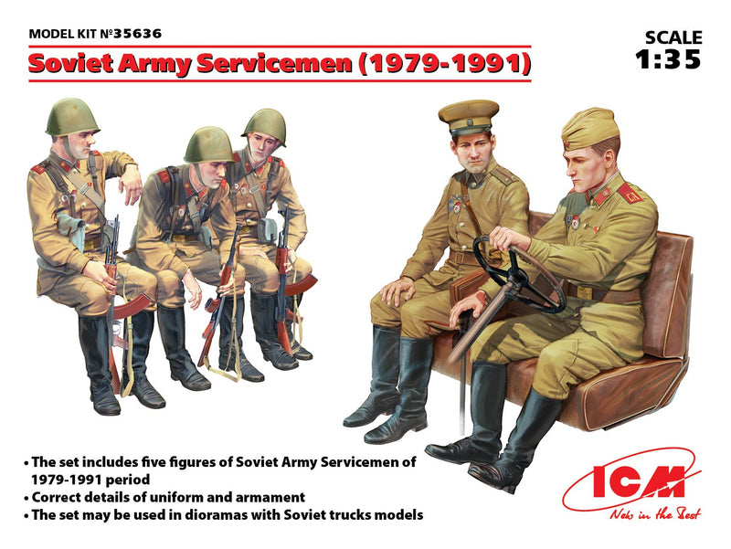 ICM35636 - 1/35 ICM Soviet Army Servicemen (1979-1991), (5 figures)