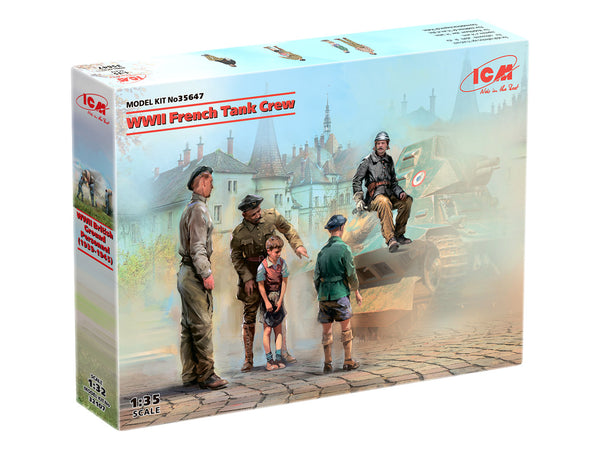 ICM35647 - 1/35 ICM WWII French Tank Crew (4 figures)