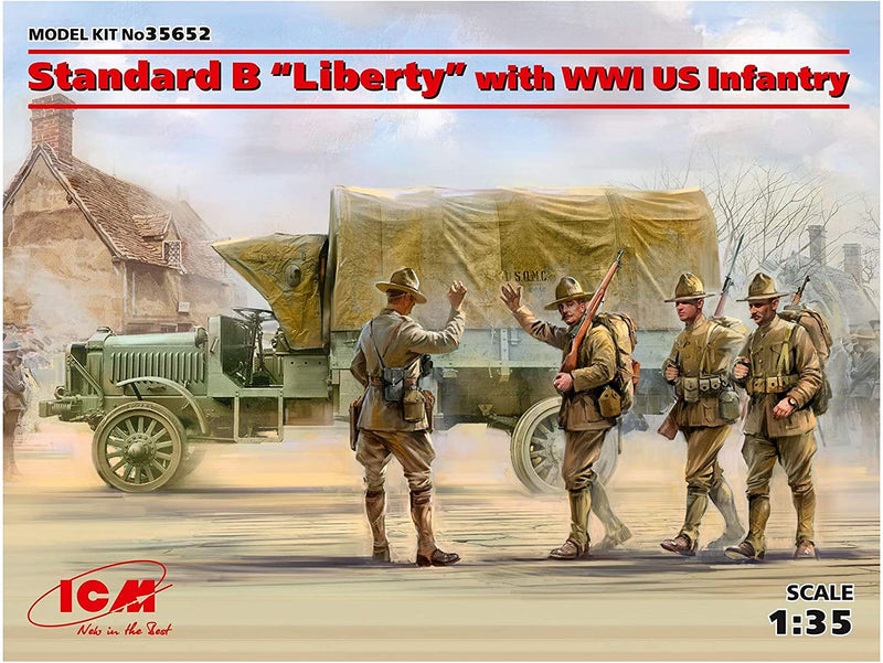 ICM35652 - 1/35 ICM Standard B "Liberty" with WWI US Infantry