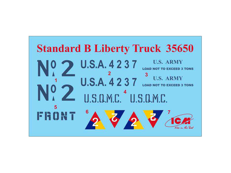 ICM35653 - 1/35 ICM Standard B Liberty with WWI US Drivers