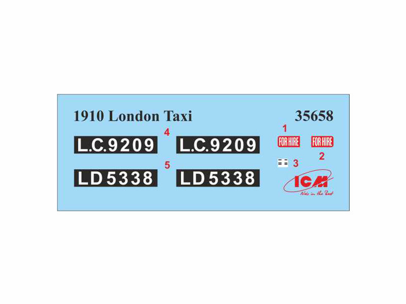 ICM35658 - 1/35 ICM Type AG 1910 London Taxi