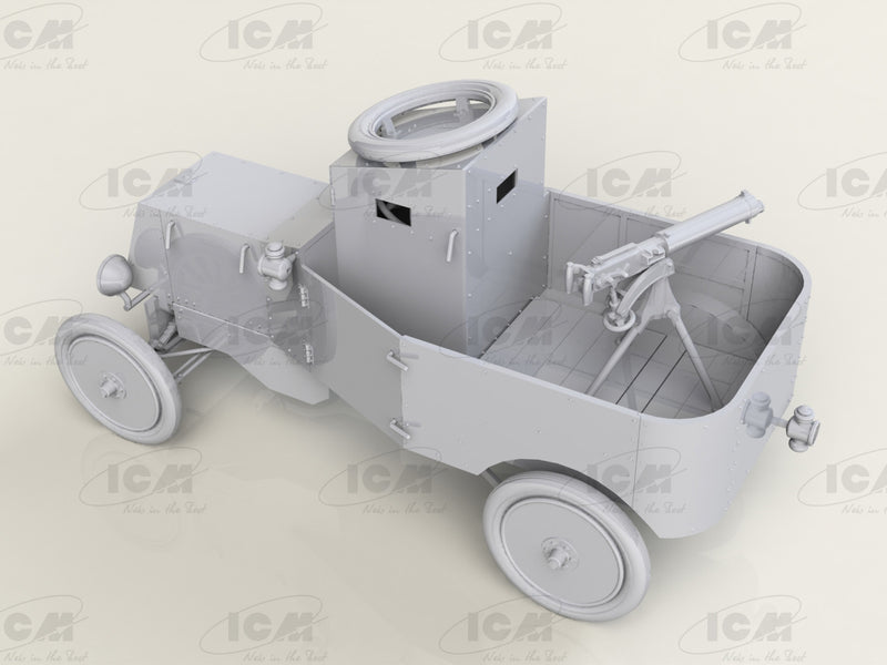 ICM35670 - 1/35 ICM Model T RNAS Armoured Car with WWI British Tank Crew