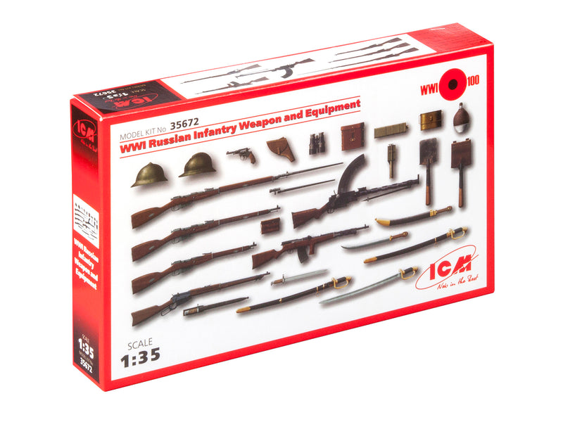ICM35672 - 1/35 ICM WWI Russian Infantry Weapon and Equipment