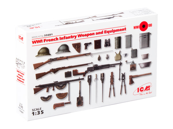 ICM35681 - 1/35 ICM WWI French Infantry Weapon and Equipment