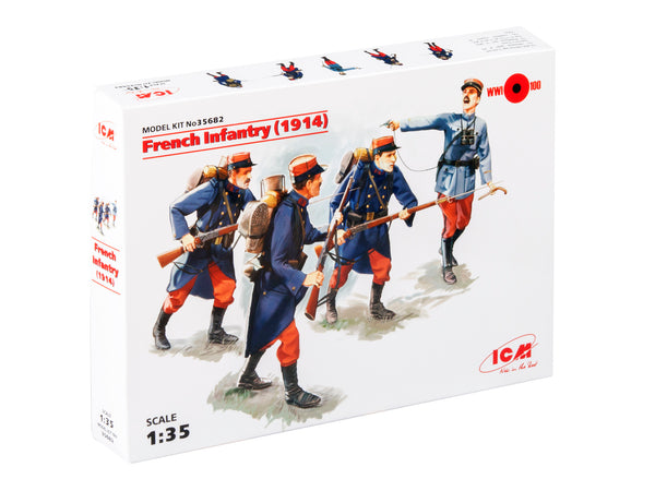ICM35682 - 1/35 ICM French Infantry (1914) (4 figures)