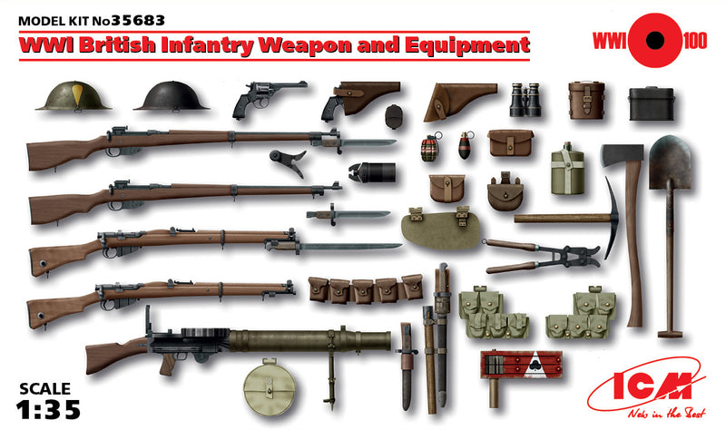 ICM35683 - 1/35 ICM WWI British Infantry Weapon and Equipment