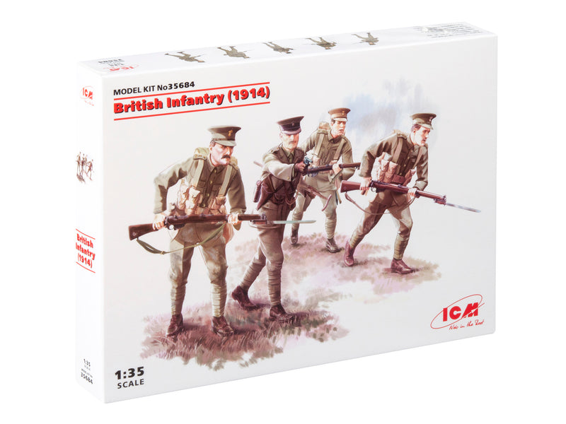 ICM35684 - 1/35 ICM British Infantry (1914) (4 figures)