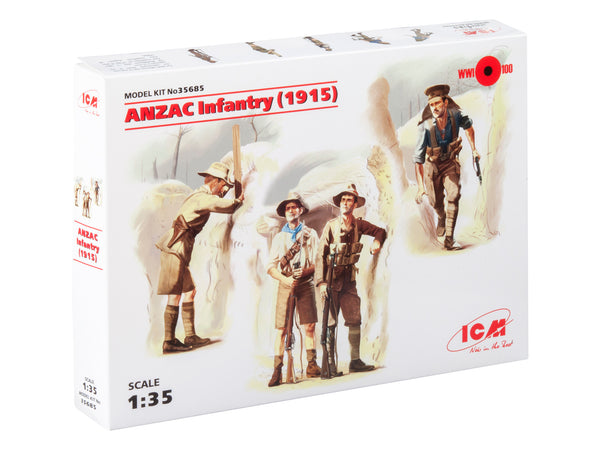 ICM35685 - 1/35 ICM ANZAC Infantry (1915) (4 figures)