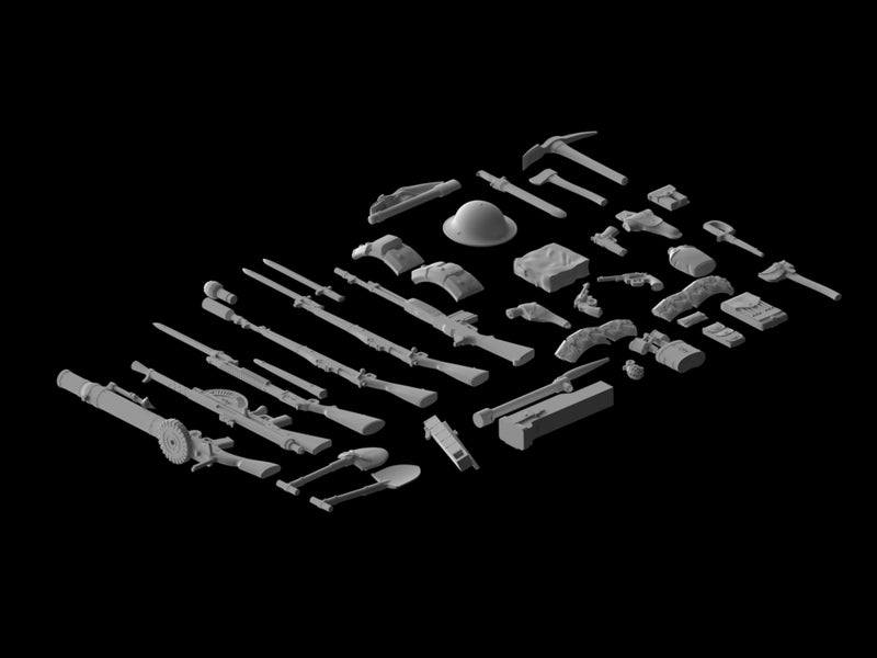 ICM35688 - 1/35 ICM WWI US Infantry Weapon and Equipment