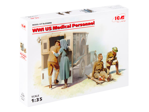ICM35694 - 1/35 ICM WWI US Medical Personnel (4 figures)