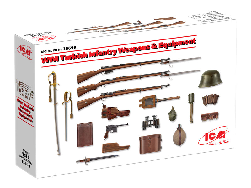ICM35699 - 1/35 ICM WWI Turkish Infantry Weapons & Equipment