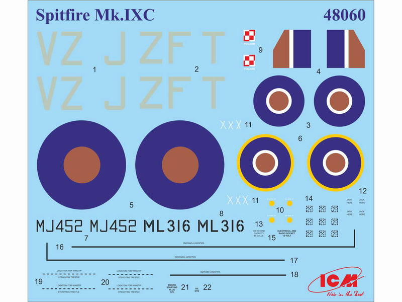 ICM48060 - 1/48 ICM Spitfire Mk.IXC "Beer Delivery", WWII British Fighter