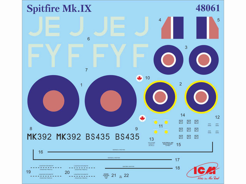 ICM48061 - 1/48 ICM Spitfire Mk.IX, WWII British Fighter