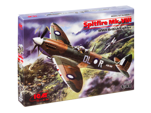 ICM48067 - 1/48 ICM Spitfire Mk.VIII, WWII British Fighter