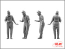 ICM48082 - 1/48 ICM German Luftwaffe Pilots and Ground Personnel (1939-1945)  (7 figures - 3 pilots, 4 mechanics)