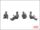 ICM48083 - 1/48 ICM USAAF Pilots and Ground Personnel (1941-1945)  (5 figures - 3 pilots, 2 mechanics)