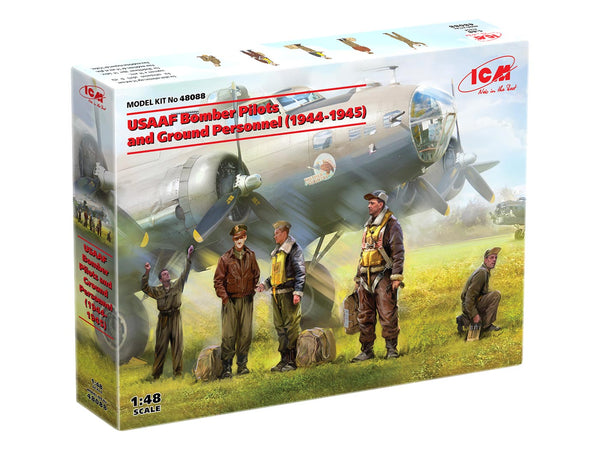 ICM48088 - 1/48 ICM USAAF Bomber Pilots and Ground Personnel (1944-1945)