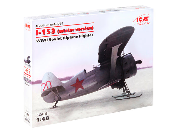 ICM48096 - 1/48 ICM I-153, WWII Soviet Biplane Fighter (winter version)