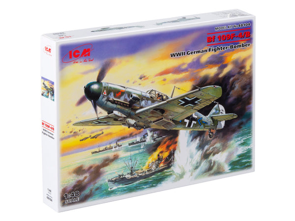 ICM48104 - 1/48 ICM Messerschmitt Bf 109F-4/B, WWII German Fighter-Bomber