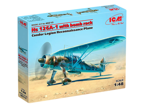 ICM48213 - 1/48 ICM Hs 126A-1 with bomb rack, Condor Legion Reconnaissance Plane