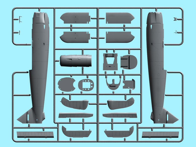 ICM48213 - 1/48 ICM Hs 126A-1 with bomb rack, Condor Legion Reconnaissance Plane